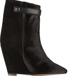 Isabel Marant ‘Sade’ Pony Hair & Suede Bootie